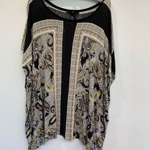 H&M TUNIC/TEE SLIT CUT ARM, KIMONO LIKE SIDE PANEL